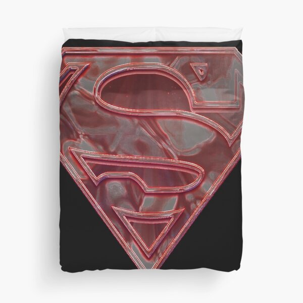 Metallic Red S Emblem Duvet Cover