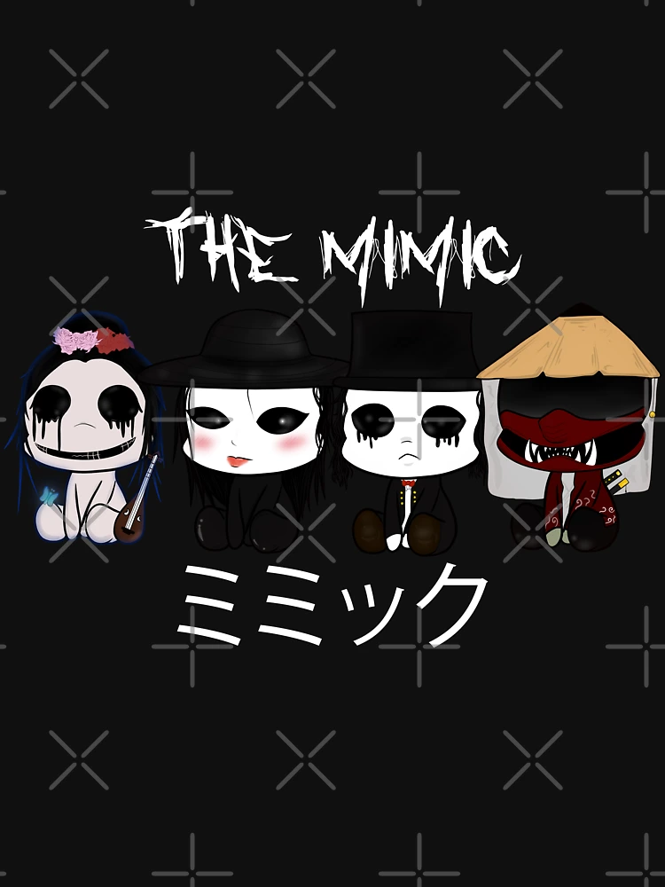 VaporBaby on X: Doodling new future merch for The Mimic. I can't wait to  see and work on the new characters in chapter 4 👺 Taggos ☠ #roblox  #robloxart #themimic #drawing  /