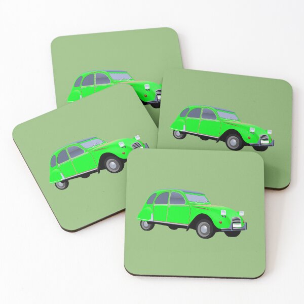 Item preview, Iconic Citroen 2CV in bright green designed and sold by janesg.