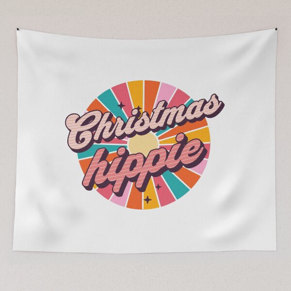 Item preview, Christmas Hippie - Christmas Gift Design - Merry Christmas Wishes designed and sold by AlanPhotoArt.