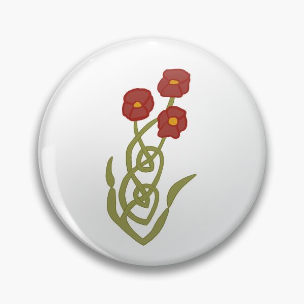 Item preview, knotwork poppy  designed and sold by Audrey Beatrice.