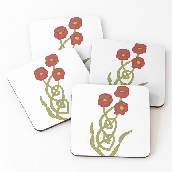 Item preview, knotwork poppy  designed and sold by Audrey Beatrice.