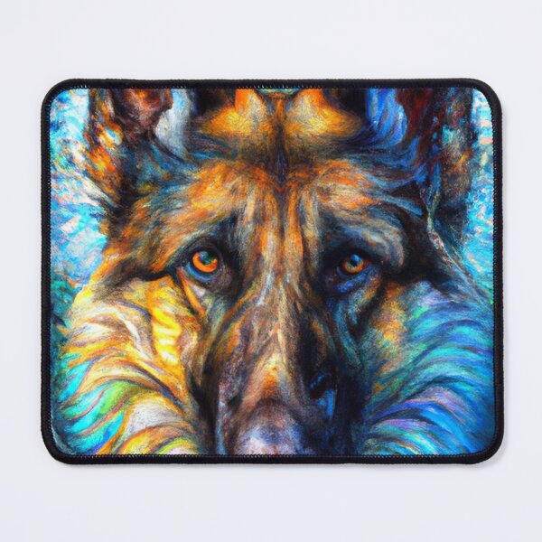 Item preview, Tribal German Shepherd Dog Art 4 designed and sold by DiatomDesigns.