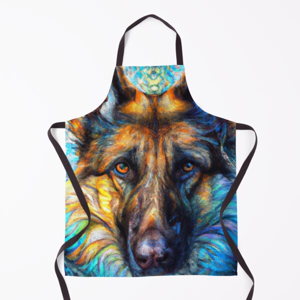 Item preview, Tribal German Shepherd Dog Art 4 designed and sold by DiatomDesigns.