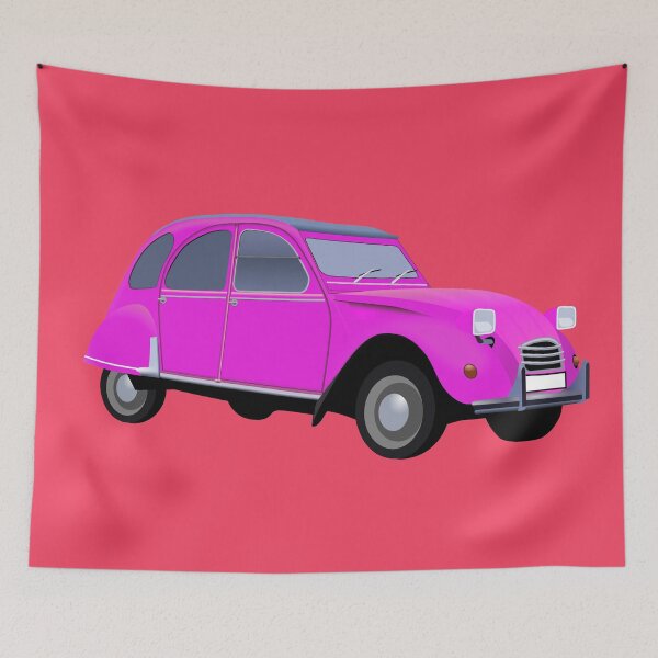 Item preview, Iconic Citroen 2CV in purple. designed and sold by janesg.