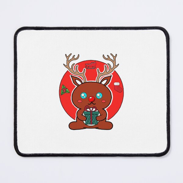 Item preview, Kawaii Rudolph The Rednose Raindeer designed and sold by GarnersDesigns.