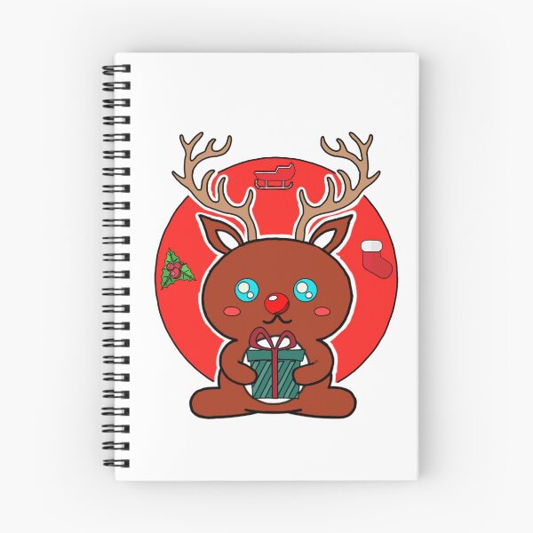 Item preview, Kawaii Rudolph The Rednose Raindeer designed and sold by GarnersDesigns.