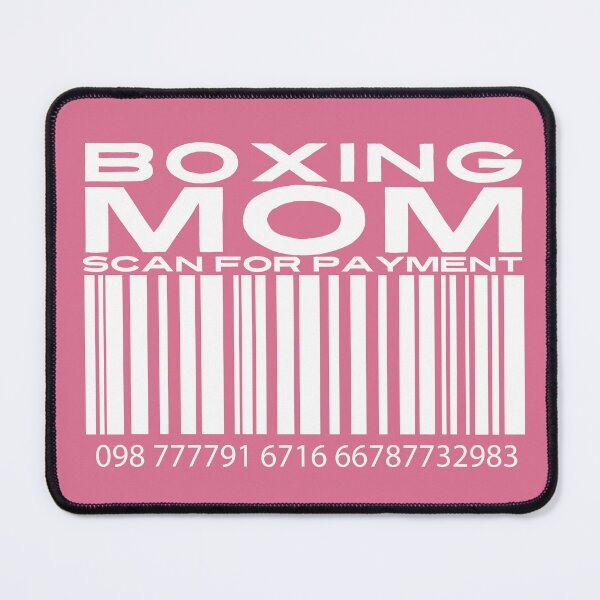 Item preview, Boxing Mom Scan For Payment | Boxing Mom | Boxing Mommy (Black Lettering Available) designed and sold by Wavecrest Wearables.