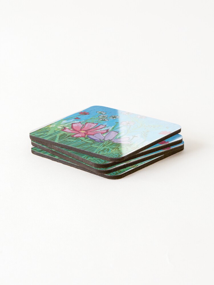 Thumbnail 4 of 5, Coasters (Set of 4), Cosmos designed and sold by Rookitty7.