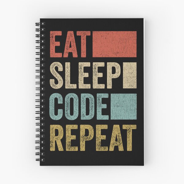 Item preview, Software Developer Coder Retro Eat Sleep Code Repeat designed and sold by PandaPope.