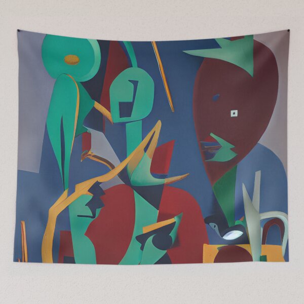 Item preview, vbstrvctivsm- passerbys (Abstract Art 34) designed and sold by vbstrvctivsm.