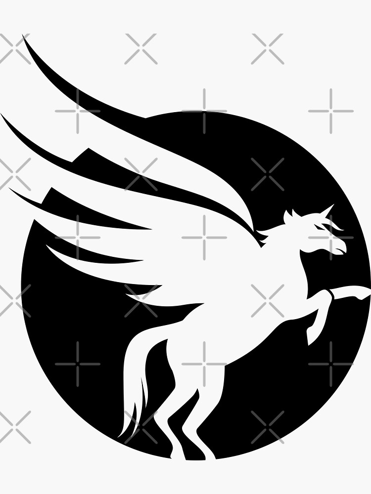 Premium Vector | Modern pegasus logo, horse and wing icon