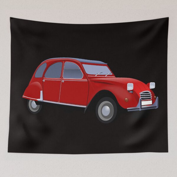Item preview,  Iconic Citroen 2CV in red. designed and sold by janesg.