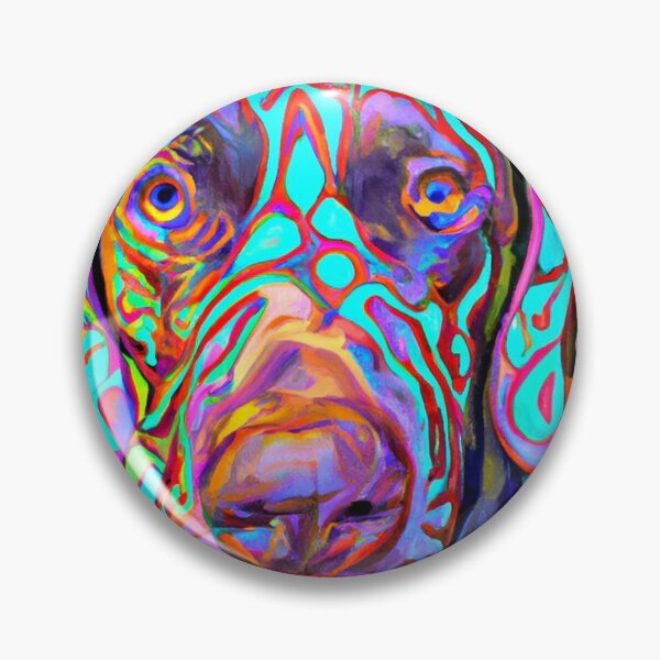 Item preview, Tribal German Short Hair Pointer Dog Art 3 designed and sold by DiatomDesigns.