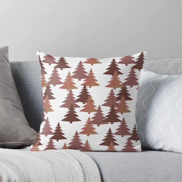 Item preview, Christmas tree design pattern, seamless, spicy mix, brown, vanilla brown designed and sold by LishiArts.
