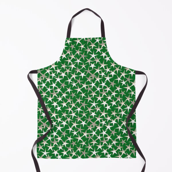 Item preview, Silver Metallic Textured Stars on Emerald Green designed and sold by Marymarice.