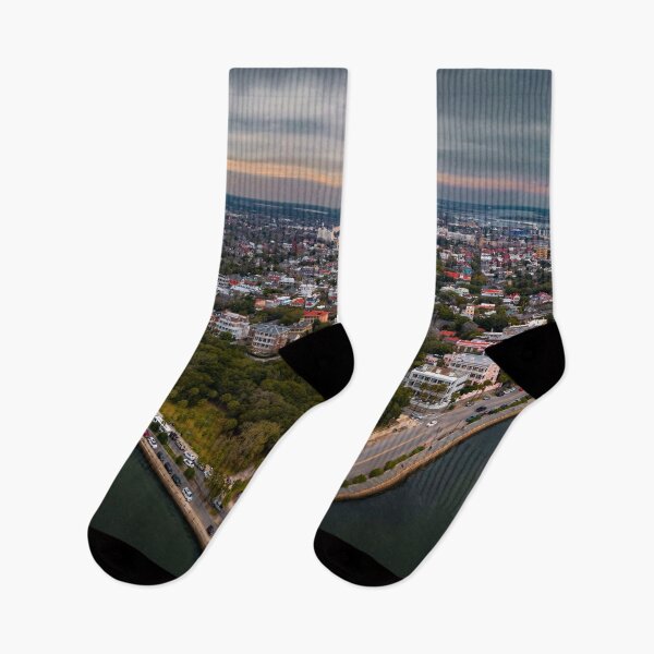 Item preview, Charleston Sunset Aerial Panorama designed and sold by nbrandsberg.