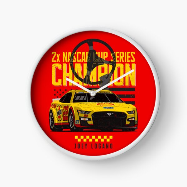 Joey Logano 2x Nascar Champion Clock