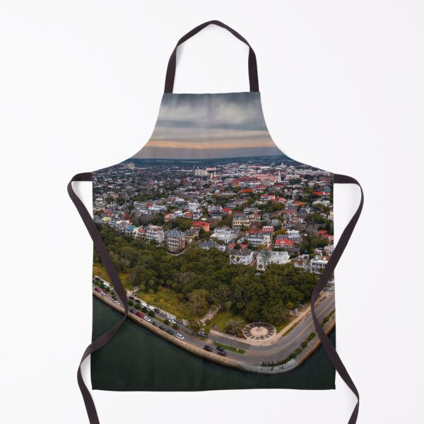Artikelvorschau, Charleston Sunset Aerial Panorama entworfen und verkauft von nbrandsberg.
