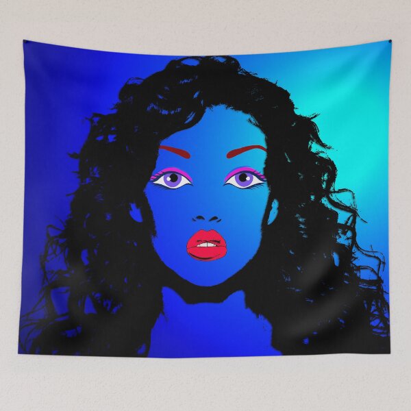 Item preview, Pop Art Blue Lady  designed and sold by BrianUK.