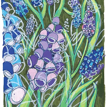 Artwork thumbnail, Grape Hyacinth by Rookitty7
