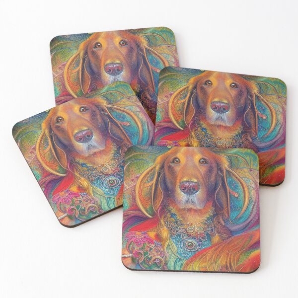 Item preview, Tribal Golden Retriever Dog Art 2 designed and sold by DiatomDesigns.