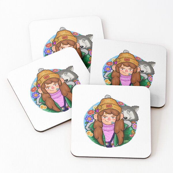 Item preview, Cute Girl character with her dog designed and sold by Jhoan-Art.