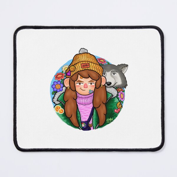 Item preview, Cute Girl character with her dog designed and sold by Jhoan-Art.