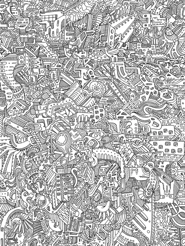 Thumbnail 4 of 4, iPhone Case, Abstract Line Design designed and sold by Drawlander.
