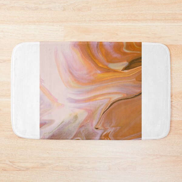Item preview, Peach Liquid Marble Painting, Swirls, Fluid Art designed and sold by newburyboutique.