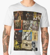 Tom Waits Discography collage Men's Premium T-Shirt