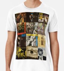 Tom Waits Discography collage Men's Premium T-Shirt