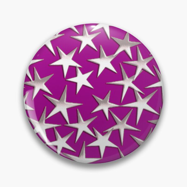 Item preview, Silver Metallic Textured Stars on Amethyst Purple designed and sold by Marymarice.