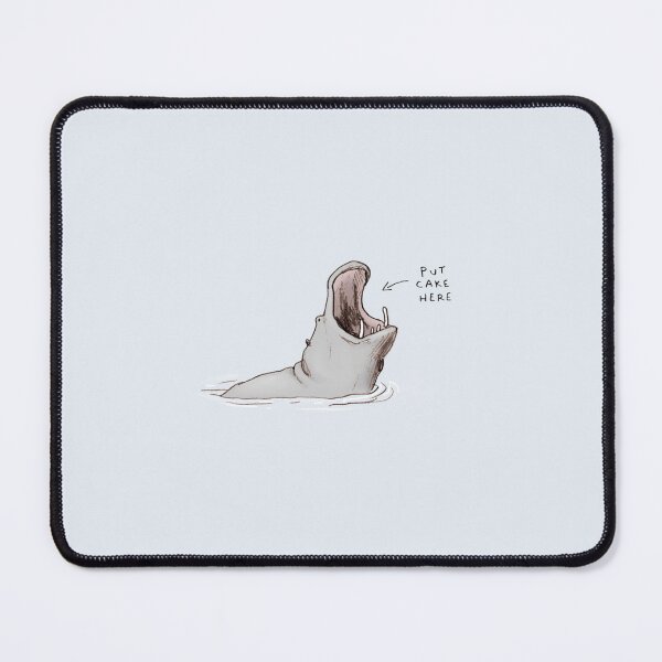 Item preview, Put Cake Here Hungry Hippopotamus designed and sold by SophieCorrigan.