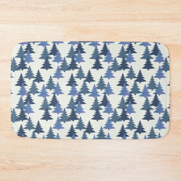 Item preview, Christmas tree design pattern, seamless, kashmir blue, bali hai designed and sold by LishiArts.