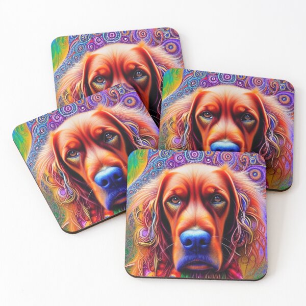 Item preview, Tribal Irish Setter Dog Art 1 designed and sold by DiatomDesigns.