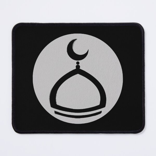 Item preview, Crescent Hilāl on a minaret, ink on paper circle, Islamic symbol, Islam tradition designed and sold by IsisOsiris.