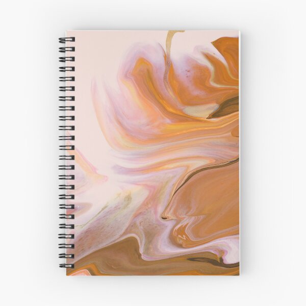 Item preview, Peach Liquid Marble Painting, Swirls, Fluid Art designed and sold by newburyboutique.