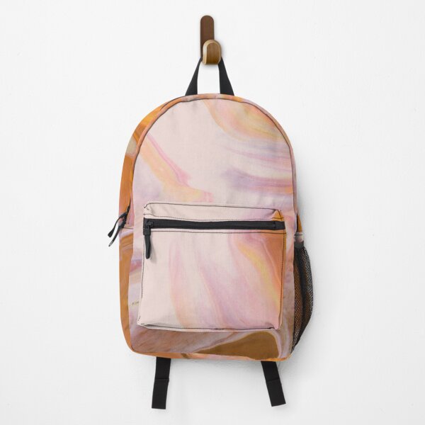 Item preview, Peach Liquid Marble Painting, Swirls, Fluid Art designed and sold by newburyboutique.