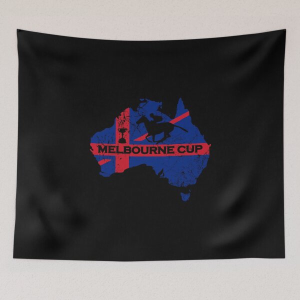 Item preview, Melbourne Cup with Australian flag designed and sold by Manoroma.