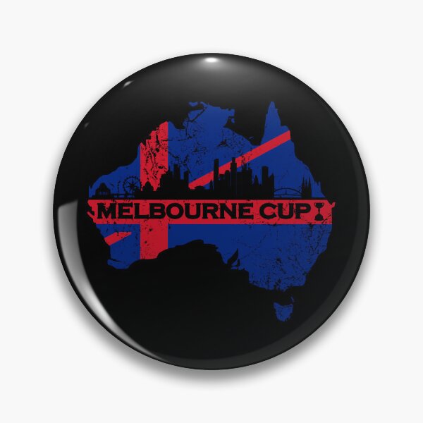 Item preview, Melbourne Cup with Melbourne city skyline in black designed and sold by Manoroma.