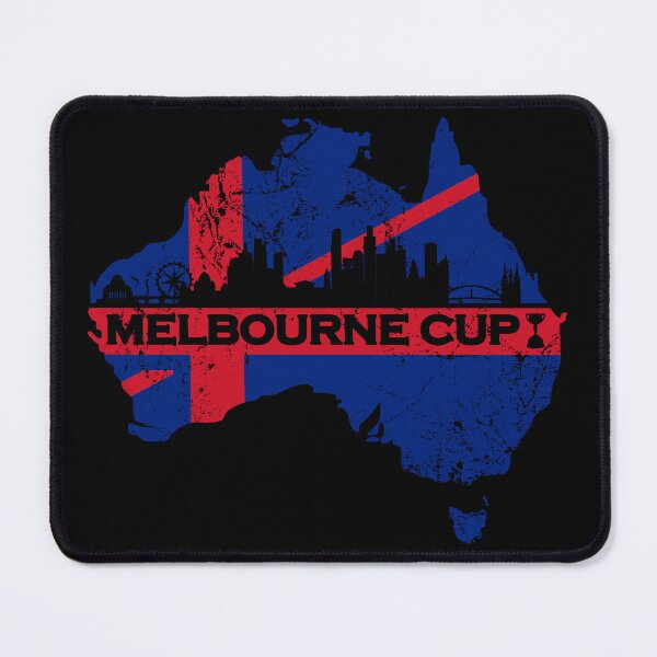 Item preview, Melbourne Cup with Melbourne city skyline in black designed and sold by Manoroma.