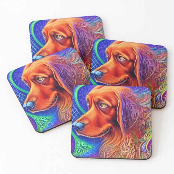 Item preview, Tribal Irish Setter Dog Art 2 designed and sold by DiatomDesigns.