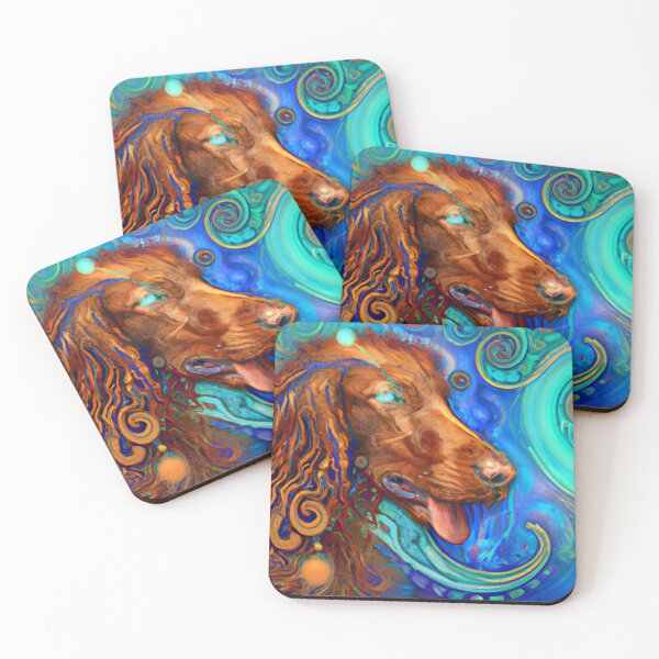 Item preview, Tribal Irish Setter Dog Art 3 designed and sold by DiatomDesigns.