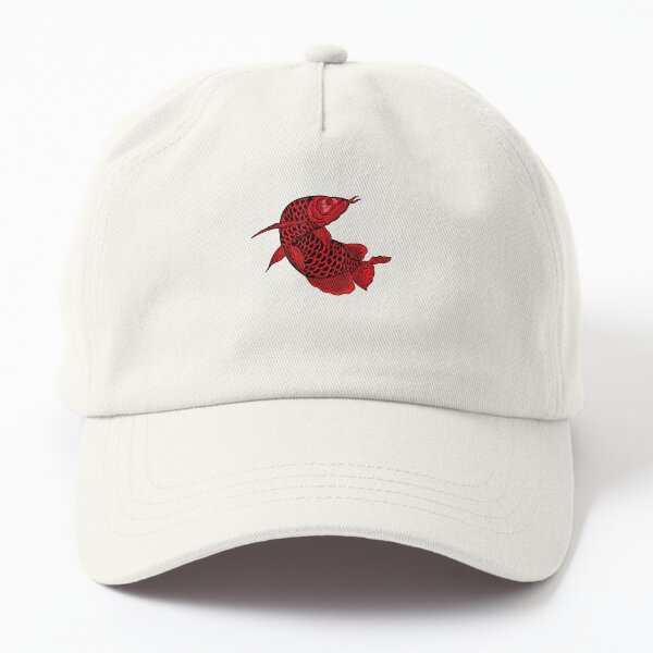 RAINBOW TROUT - freshwater fly fishing angler fish - Vintage Retro Style Trucker  Cap Hat (Red) 