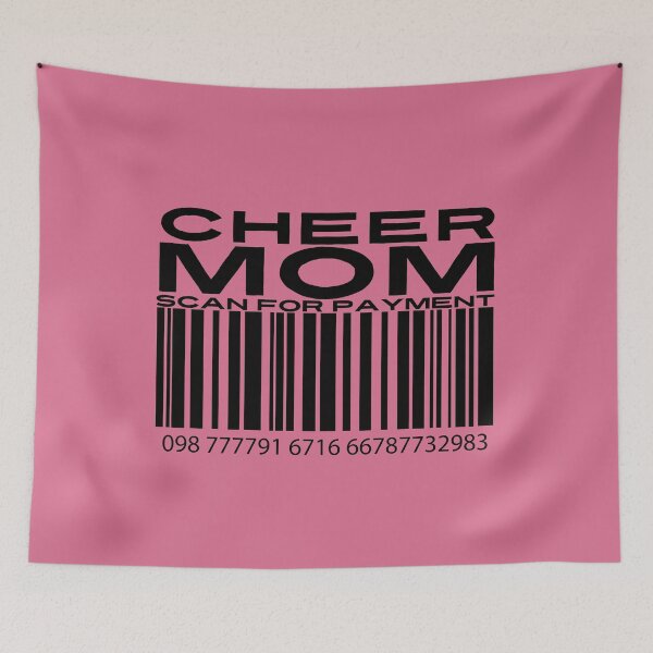 Item preview, Cheer Mom Scan For Payment | Cheer Mom | Cheer (White Lettering Available) designed and sold by Wavecrest Wearables.