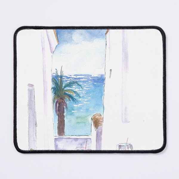 Item preview, Glimpse of the Mediterranean Sea in Small Alley Bar designed and sold by artshop77.