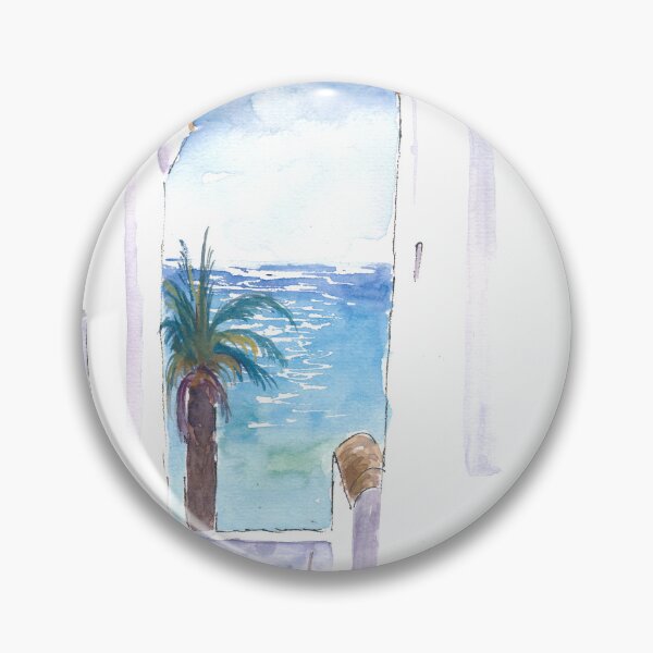 Item preview, Glimpse of the Mediterranean Sea in Small Alley Bar designed and sold by artshop77.