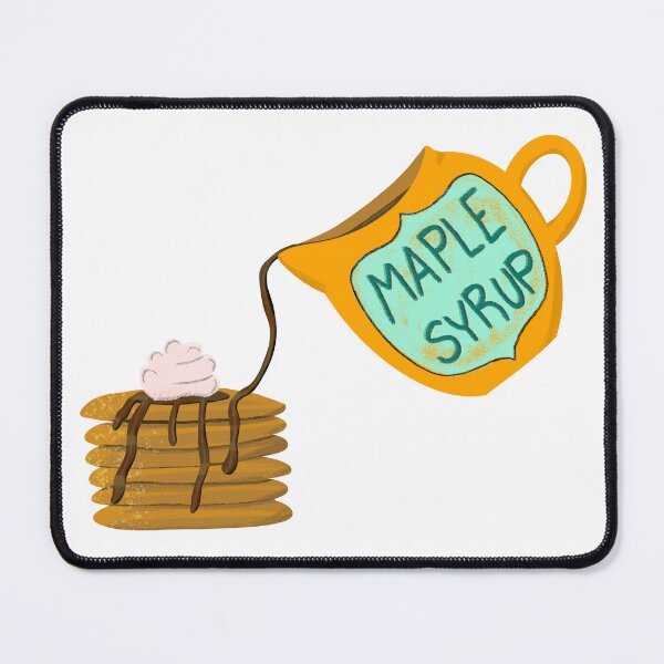 Item preview, You're the maple syrup on my pancakes - pink and dark green designed and sold by Ingrid Poole.