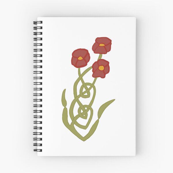 Item preview, knotwork poppy  designed and sold by Audrey Beatrice.